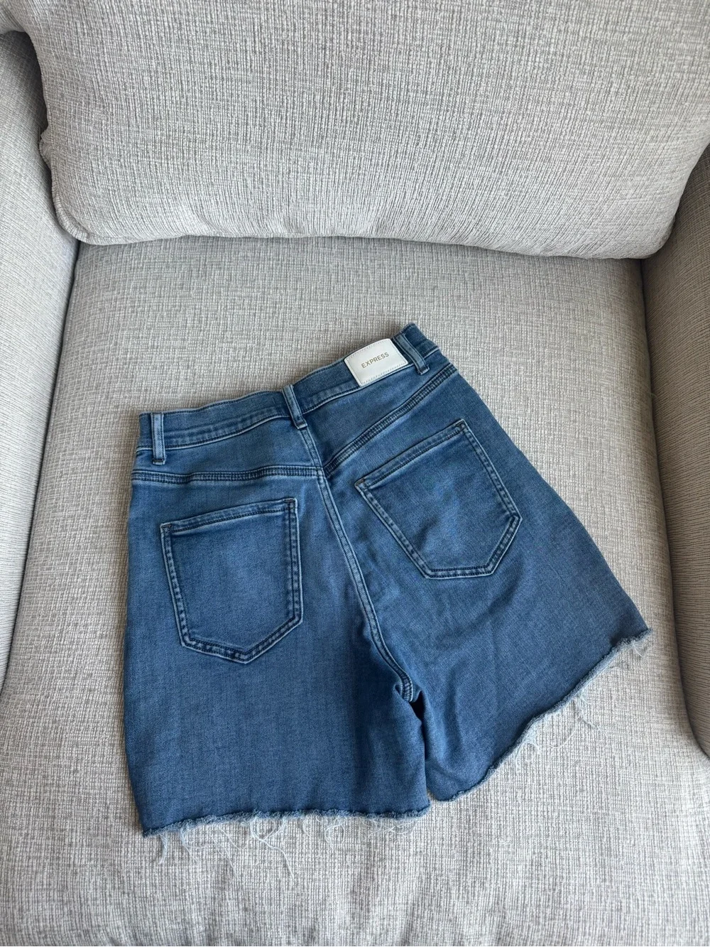 Express Midi Mom Shorts Denim Jean Shorts